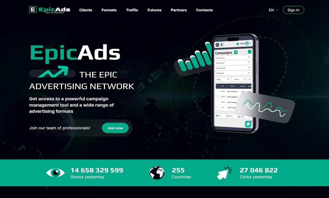 Огляд рекламної мережі “EpicAds.Net”